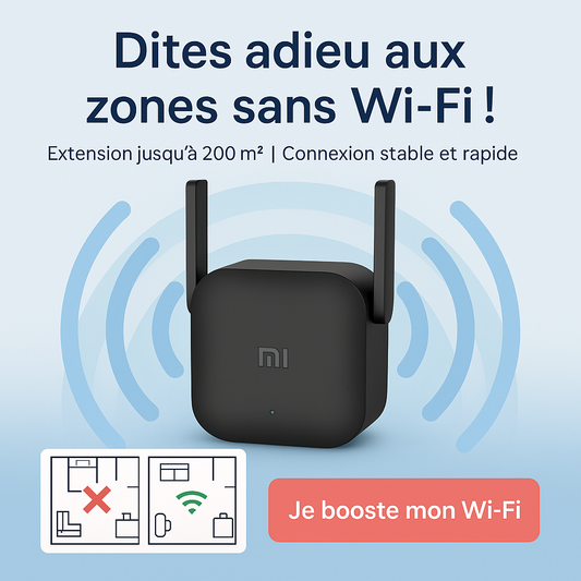 Multipliez par 10 la portée de votre Wi-Fi avec notre amplificateur Xiaomi