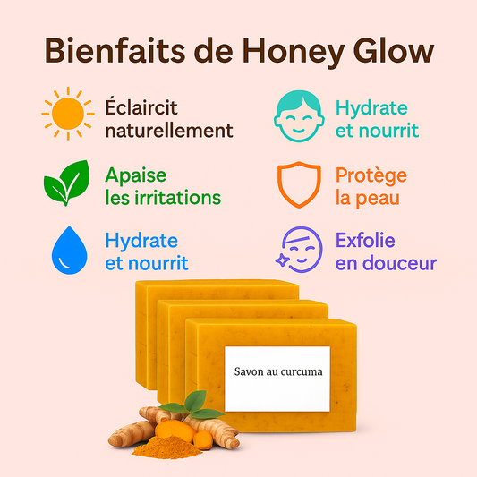 Savon au curcuma |100% Naturel+ 1 Sérum Offert